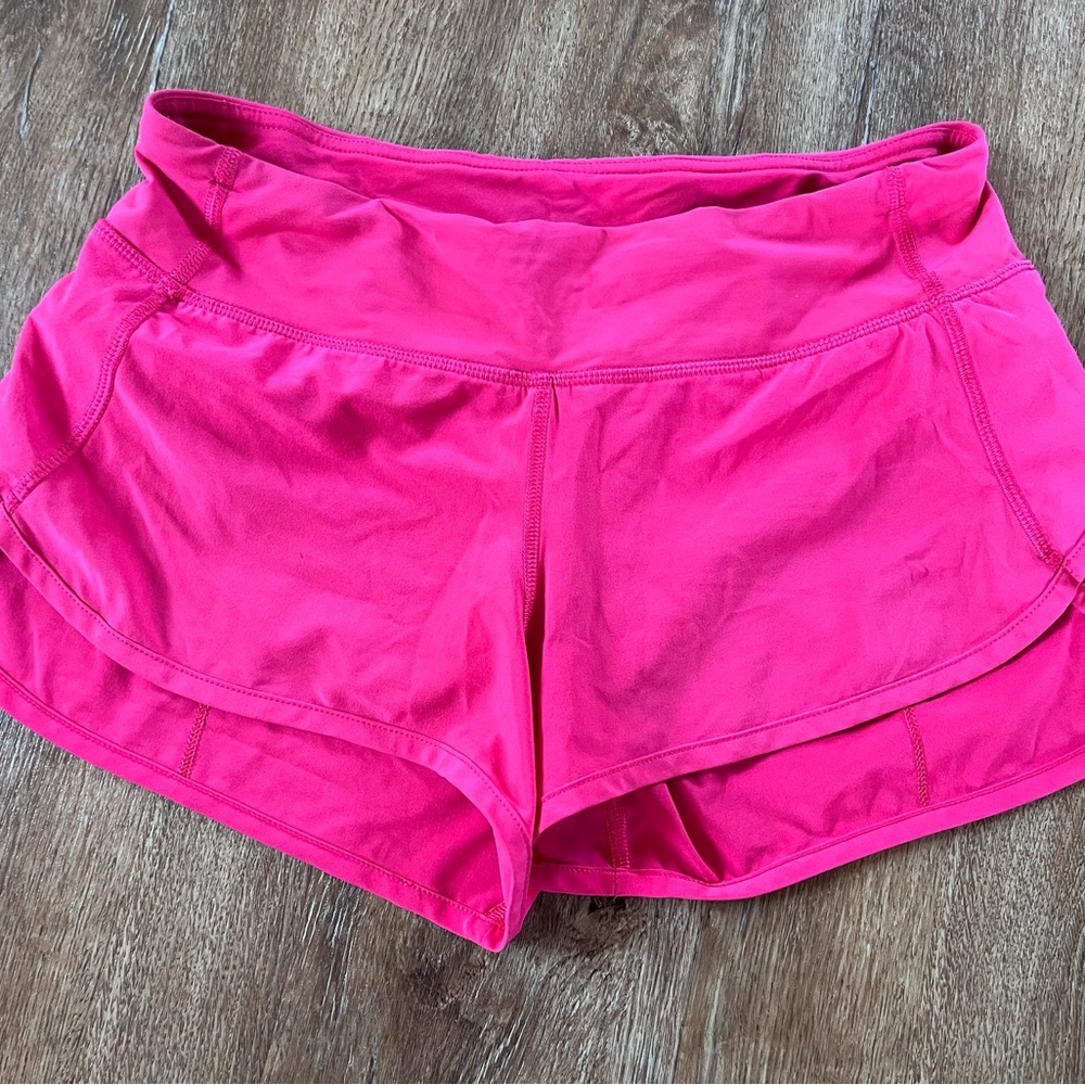 Lululemon Speed Short : Red/ Pink